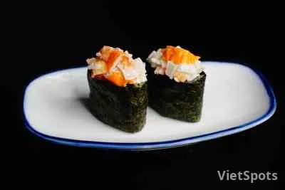 Crab stick gunkan with mayo