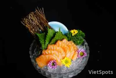 Salmon sashimi