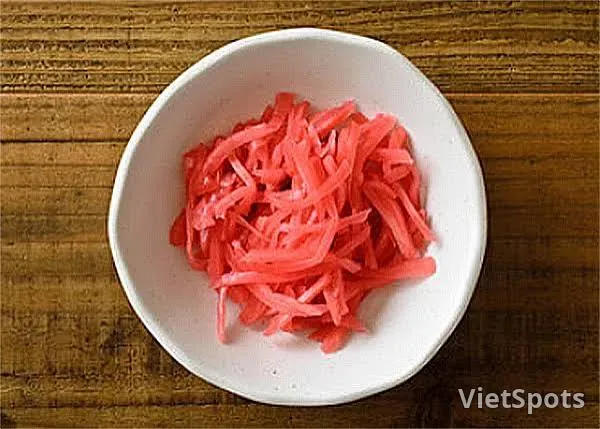 Gừng đỏ bào sợi