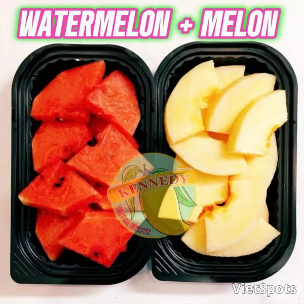 Combo Dưa Hấu + Dưa Lưới (Vừa) Hộp Vừa