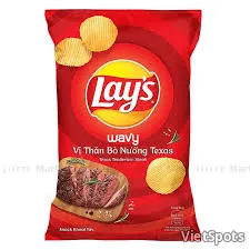 Snack Khoai Tây Lay's Vị Bò Nướng Texas 52gr