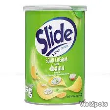 Snack Slide vị Kem Chua Hành 65gr