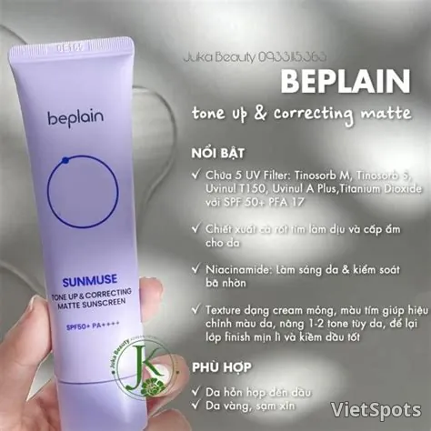 KCN BEPLAIN SPF 50+ - 연한 보라