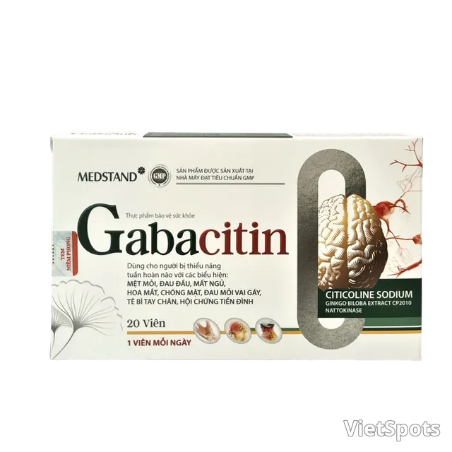 GABACITIN - 增强脑循环 (20片/盒)
