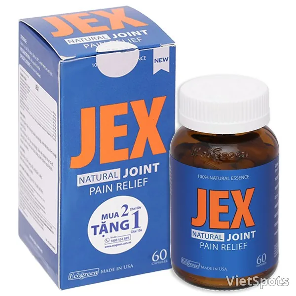 Jex 天然关节疼痛缓解 (60粒装)