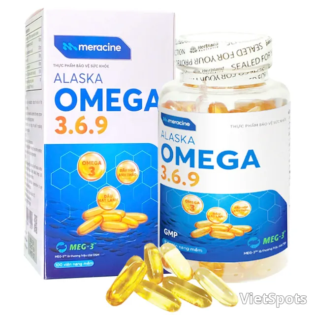 保健食品 阿拉斯加 Omega 3.6.9 Meracine(100粒装)
