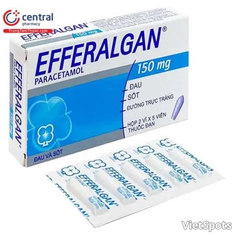 2GD98 Efferalgan 150mg suppo