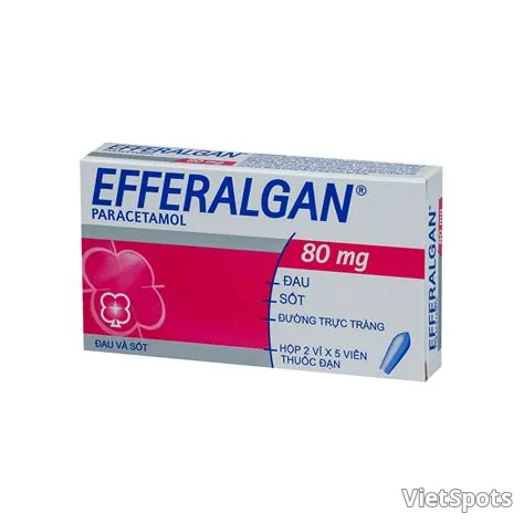 2GD118 Efferalgan 80mg suppo
