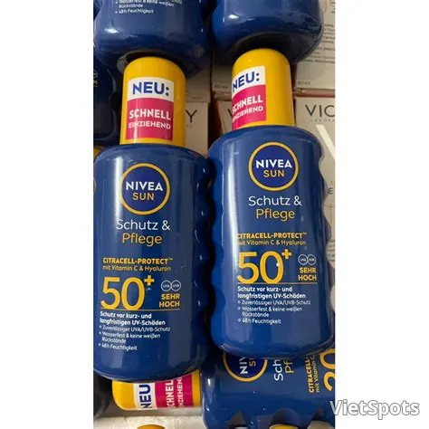Xịt chống nắng Nivea SPF50 200ml banana
