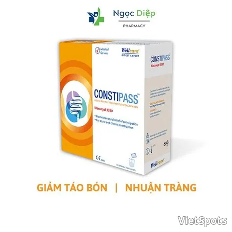 Constipass macrogol 3350 điều trị táo bón (H/20 gói) otosan