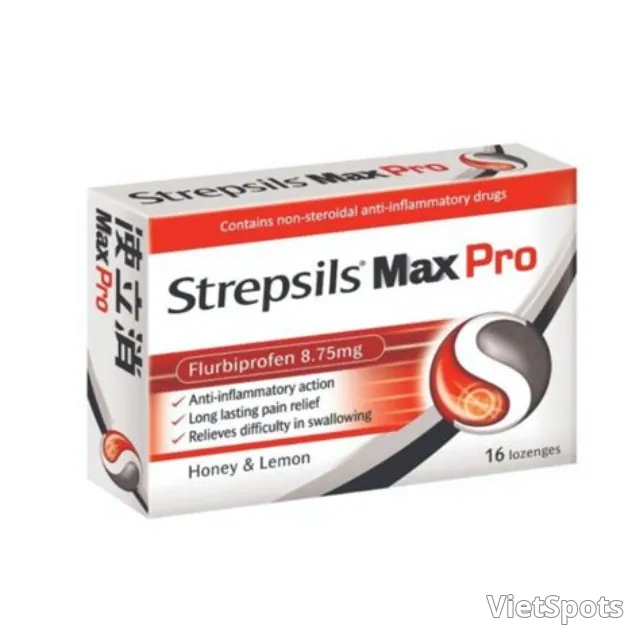 Kẹo ngậm Strepsils Maxpro 24 viên