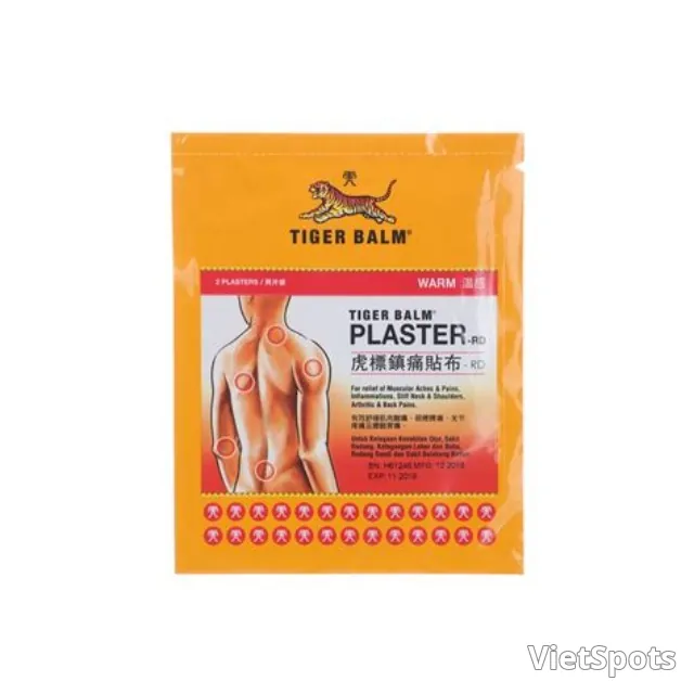 Cao dán Tiger Balm Plaster RD (7cm x 10cm)