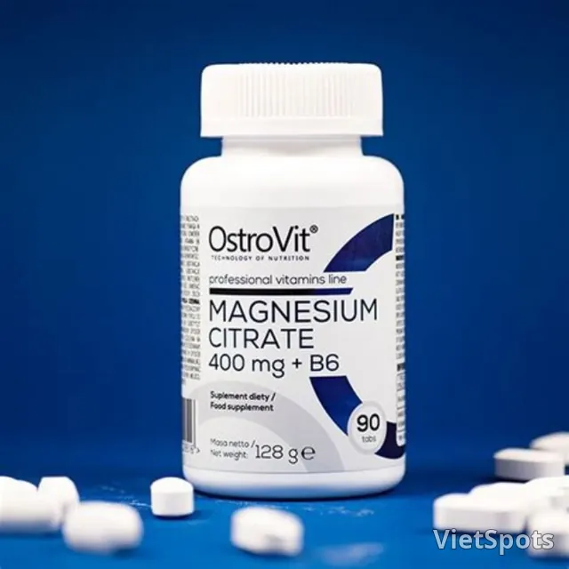 แมกนีเซียมซิเตรท 400MG+B6 90แคปซูล ออสโตรวิท