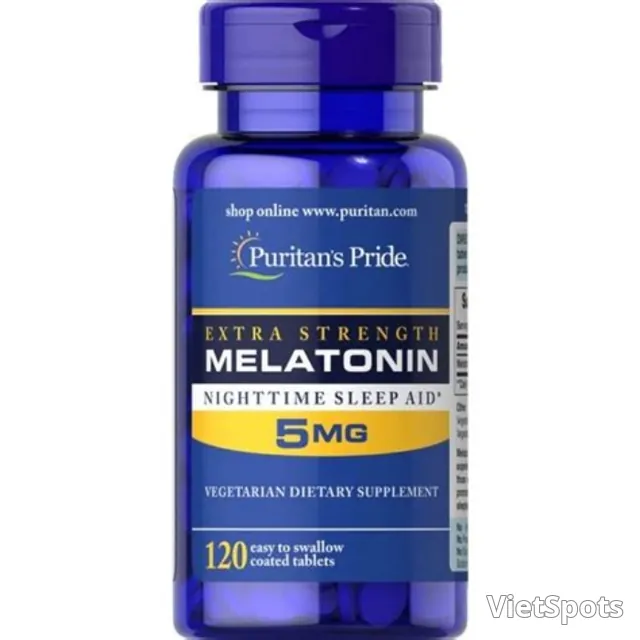 मेलाटोनिन 5mg 120V प्यूरिटन प्राइड