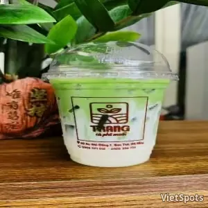 말차 코코넛 우유