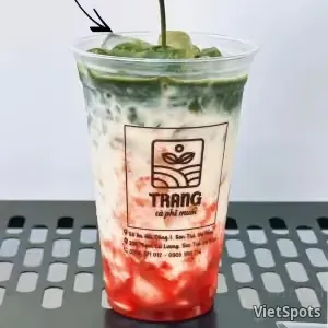말차 라떼 딸기