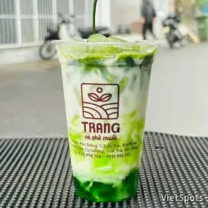 메론 말차 라떼