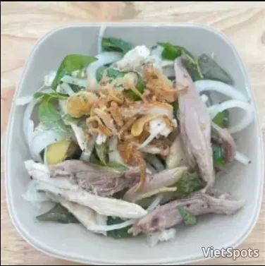 Gà xé thêm