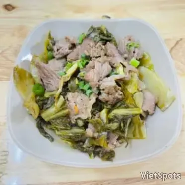 Bò xào dưa cải