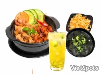 콤보 B · 닭고기 차슈 뚝배기밥 세트