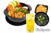 콤보 D · 소고기 닭고기 뚝배기밥 세트