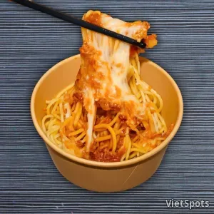 Oven-Baked Cheese Spaghetti