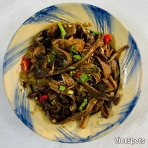 Nấm Lộc Nhung Xào Sả Ớt