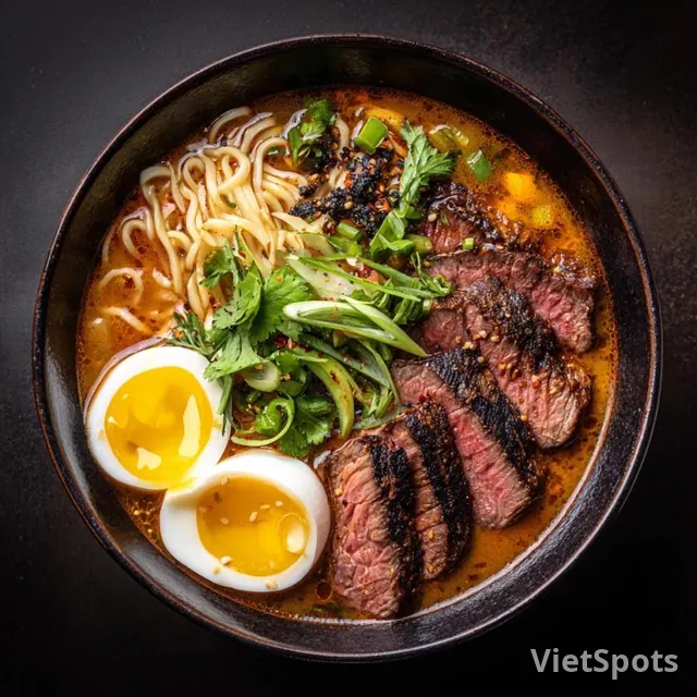 アメリカンビーフの酸辣ラーメン