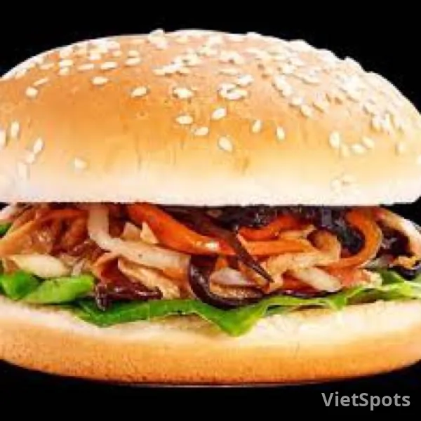 Burger nấm chay