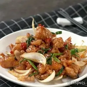 Sụn gà chiên nước mắm