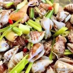 Ốc nhảy xào sả ớt