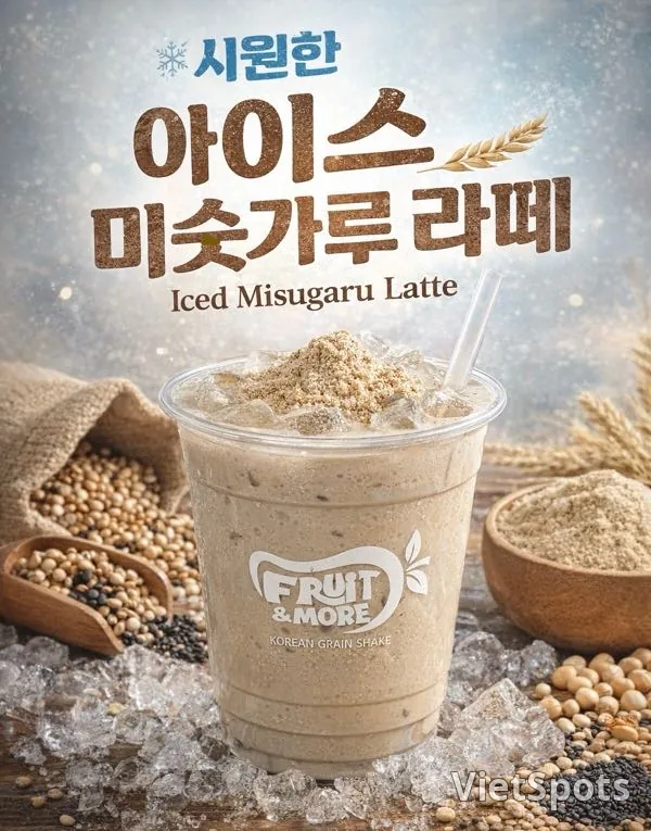 [Đồ uống healthy] Latte ngũ cốc Misutgaru