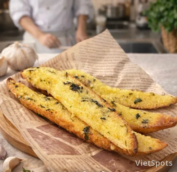 Bánh mì bơ tỏi của bếp trưởng