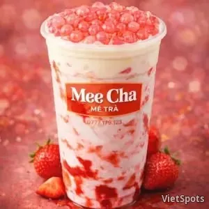 草莓牛奶起司泡