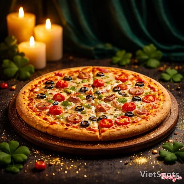 Pizza rau củ phô mai size 28