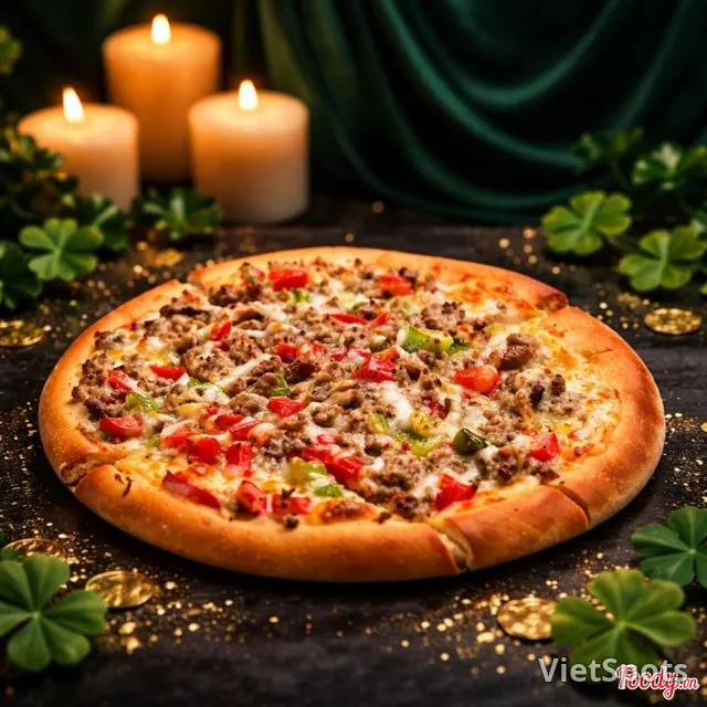 Pizza bò phô mai size 18