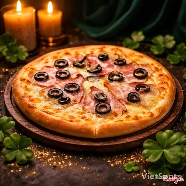 Pizza thịt xông khói size 28