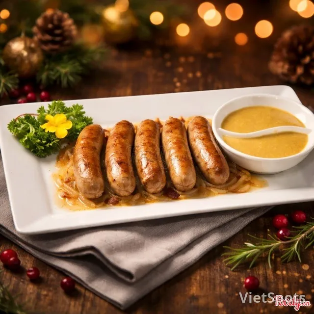 Xúc xích Đức Nürnberger ăn kèm dưa chua kiểu Đức (nhỏ)