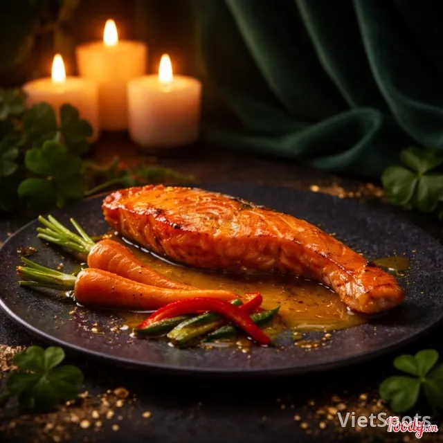 Cá hồi xốt chanh dây