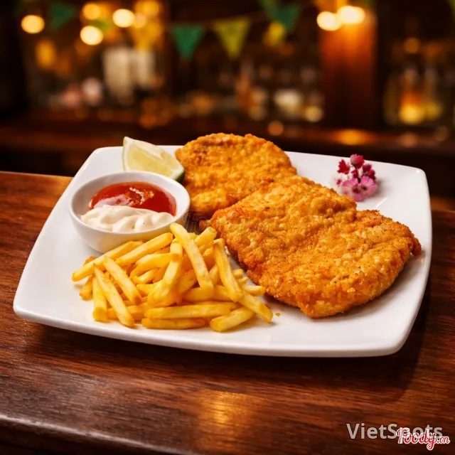 Schnitzel thăn heo kiểu Đức