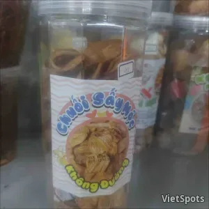 chuối sấy mộc không đường hủ 300gr