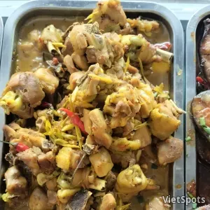 ข้าวไก่ตุ๋นตะไคร้พริก