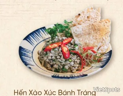 Hến Xào Xúc Bánh Tráng