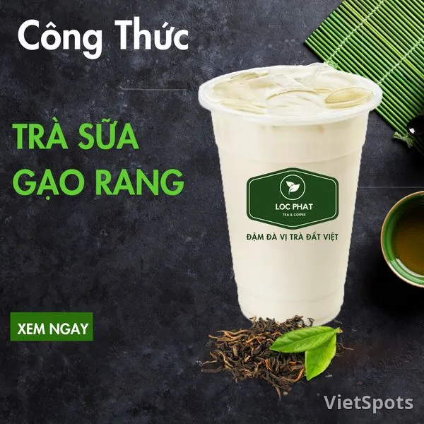 Trà Sữa Gạo Rang Full Topping
