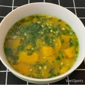 Canh Bí Đỏ Chay