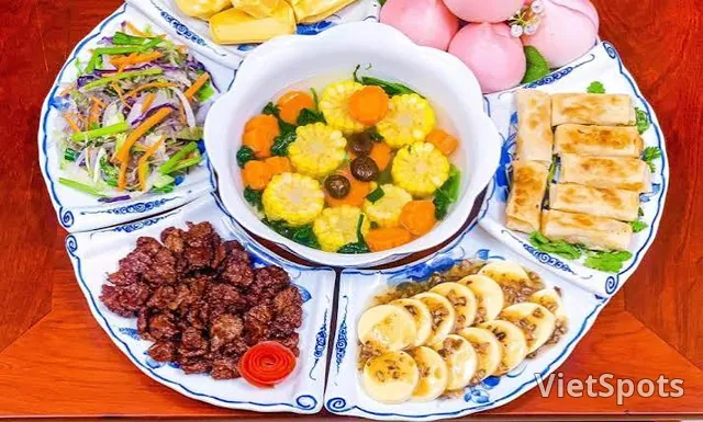 Mâm Cúng Chay 5 món (2) đặt trước 1h