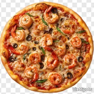 Pizza hải sản tôm (M)