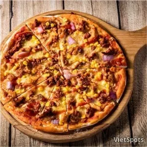 Pizza nấm dăm bông bò (M)