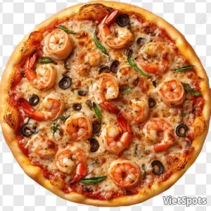 Pizza hải sản tôm (XL 32cm)