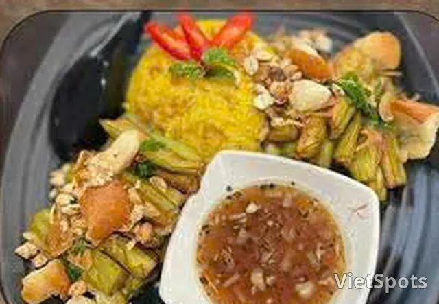 Cơm Cà Tím Mỡ Hành